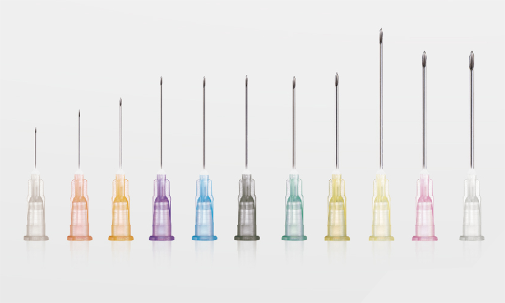 Disposable sterile injection needles